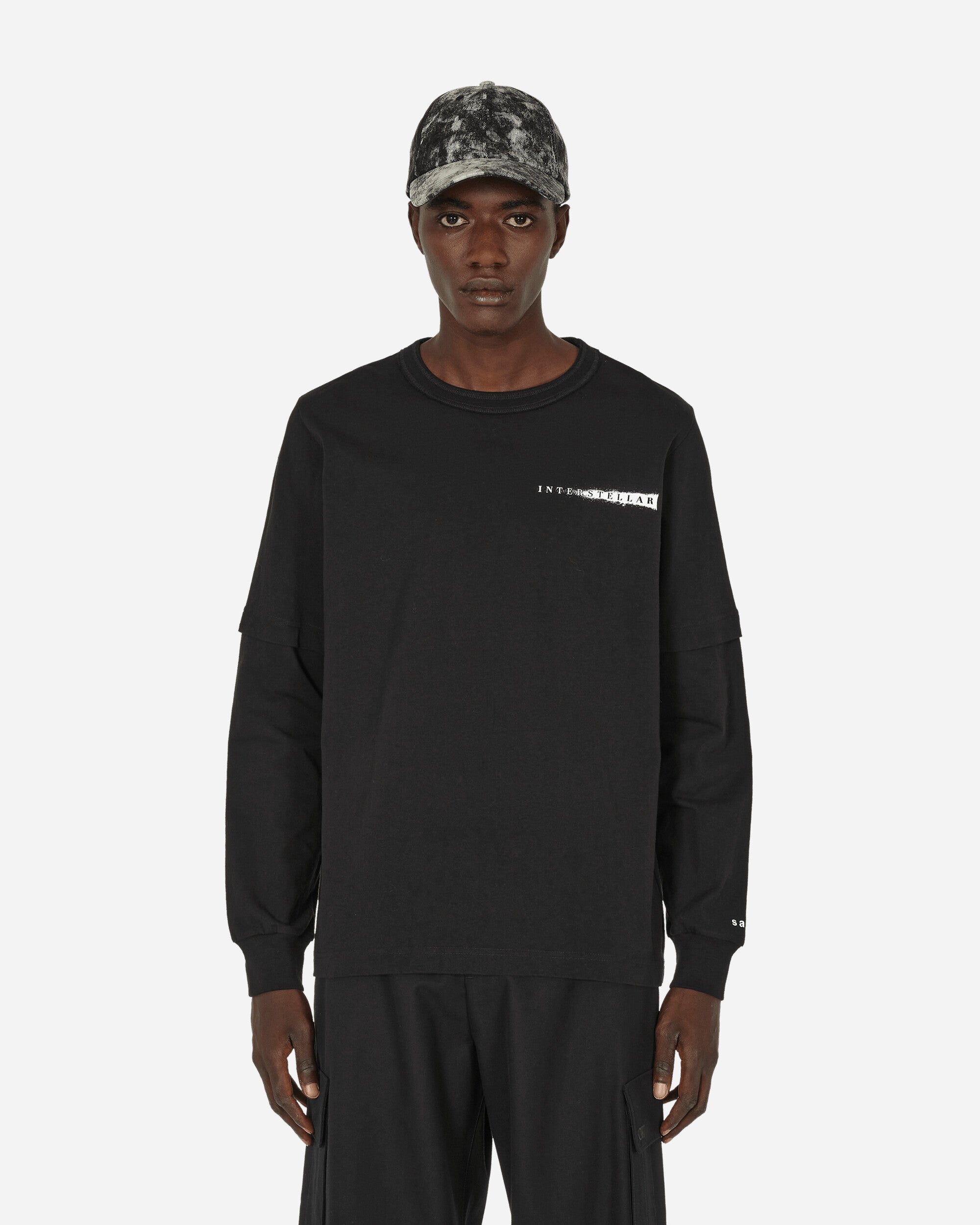 sacai Interstellar L/S T-Shirt Black T-Shirts Longsleeve 23-0582S 001